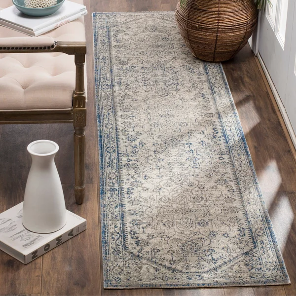 Safavieh Patina PTN318C 5&1x22 x 7&6x22 Light Grey - Blue Area Rug