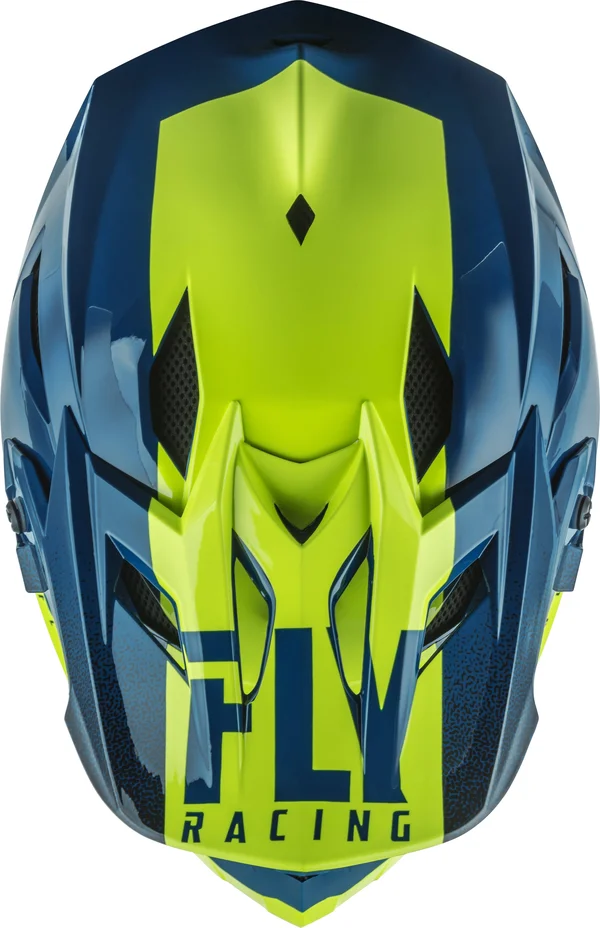 Fly Racing Default Helmet - Teal/hi-vis Yellow - Xs