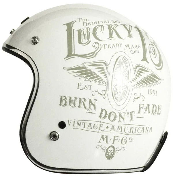 Origine Primo Flying Wheel Jet Helmet - White, Size Xs