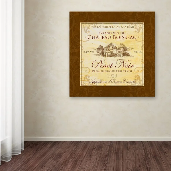 Fiona Stokes-Gilbert &Wine Label 3& Canvas Art - 35X35