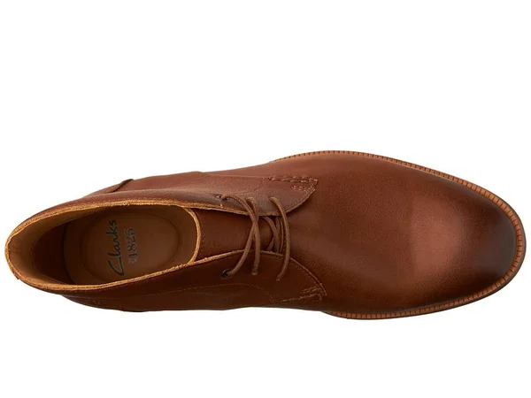 Clarks Men's Broyd Mid Chukka Boot - Size: 10, Tan Leather