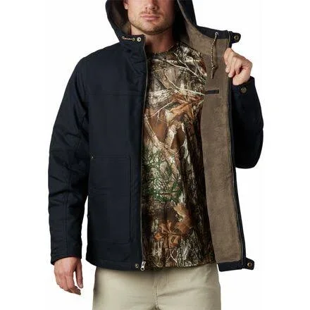 Columbia Men's Roughtail Work Hooded Jacket - L - Black