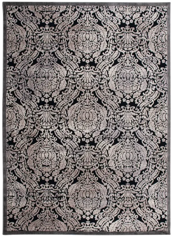 Nourison Graphic Illusions Area Rug - Ivory, 5&3x22 x Round