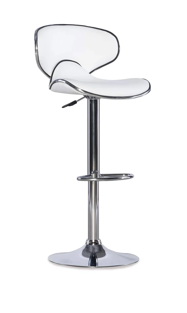 Powell Adjustable Bar Stool - White