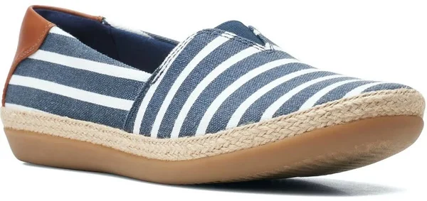 Clarks Women's Collection Danelly Sky Shoes - Navy Textile Synthetic Combination