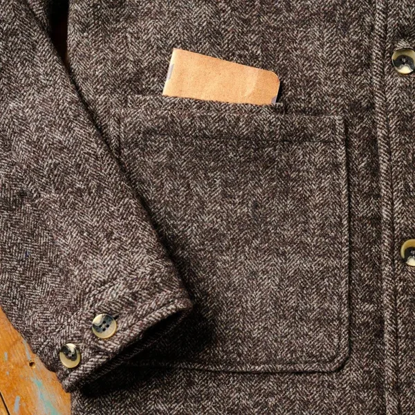 Wesley Wool Jacket - Brown - XXL