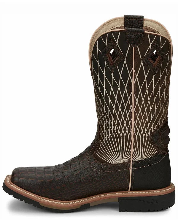 Justin Men's Derrickman Western Work Boots - Composite Toe