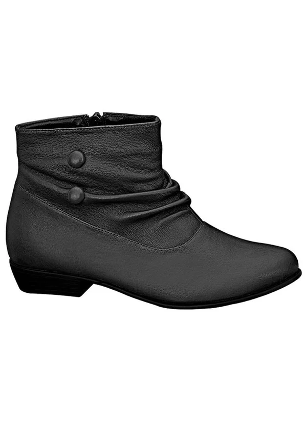 Loretta Slouch Ankle Boot - 8 x Wide - Black AmeriMark