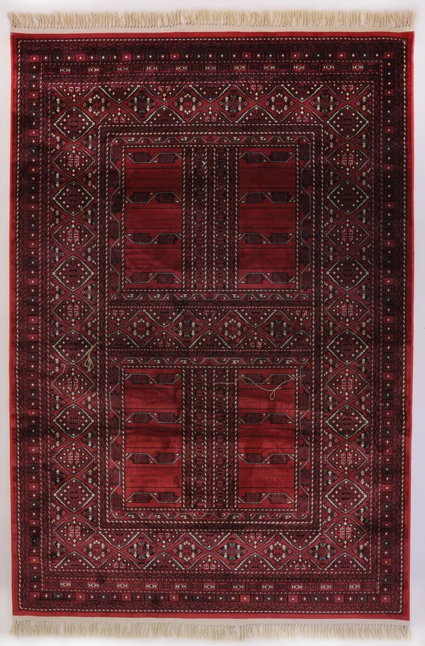 Dynamic Rugs Crown 16232 Area Rug, Red, 7&10x22x10&10x22 Rectangle