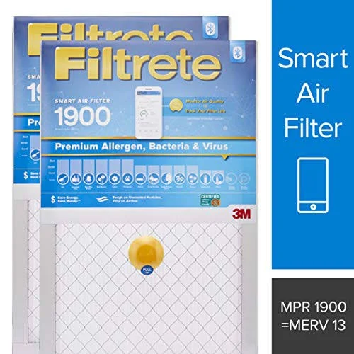 Filtrete 14x24x1 Smart Replenishable AC Furnace Air Filter - MPR 1900, Premium Allergen, Bacteria & Virus, 2-Pack