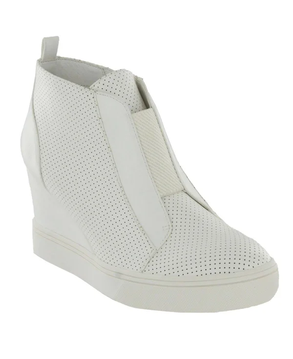 Mia Shoes Cristie Wedge, 11, White