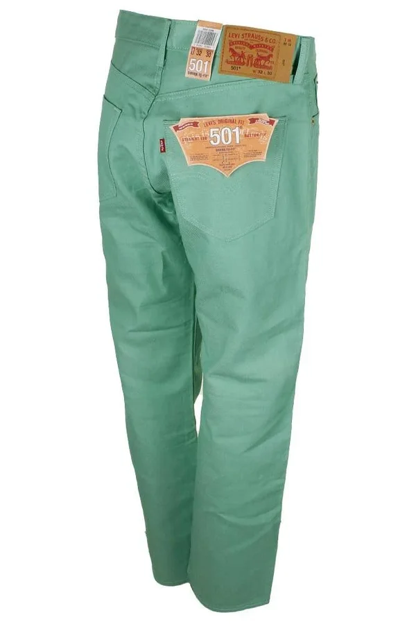 Levi&s Men's 501 Denim Original Shrink to Fit Button Fly Jeans - Gold 2515