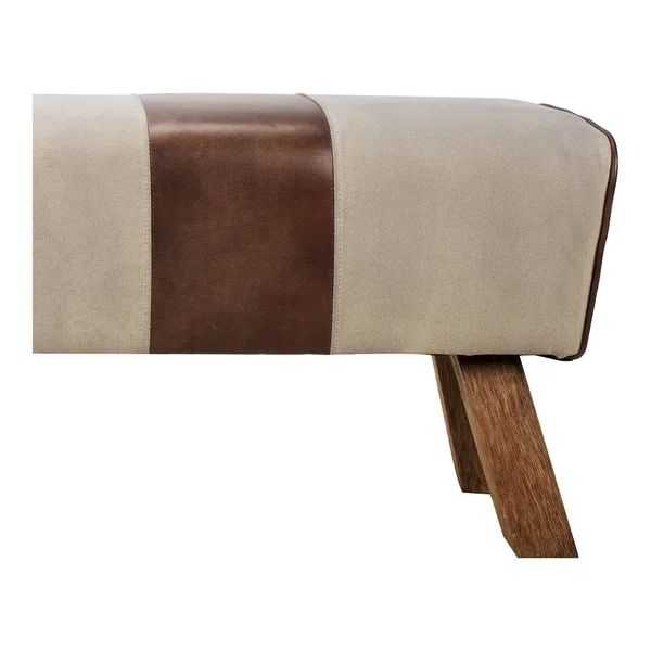 Moe's Home Collection Pommel Bench, Brown