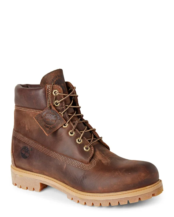 Timberland Men's Heritage 6x22 Premium - 9.5 Brown Boot Medium