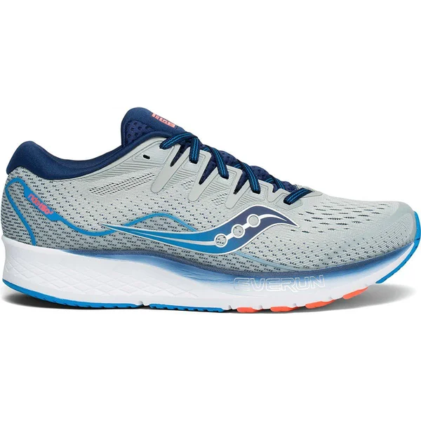 Saucony - Ride ISO 2, Men's Grey/Blue, 13