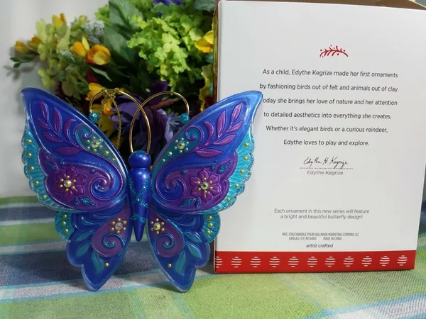 Hallmark Brilliant Butterflies Ornament - 4.3 x 4.4 x 0.6 inches