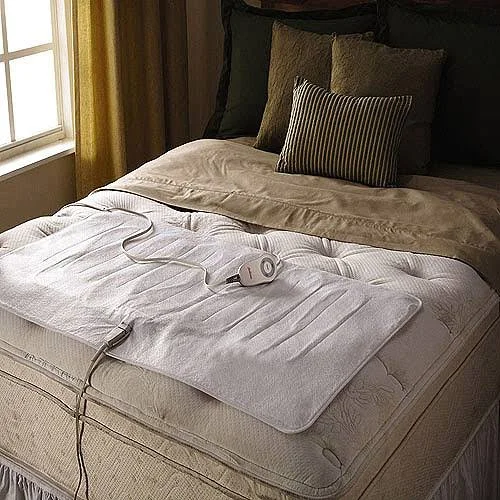 Sunbeam Heated Cozy Toes Foot Warming Pad - White - Twin/Full