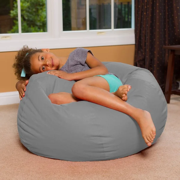 Posh Creations Bean Bag Chair - Pink, Size: Large-38in