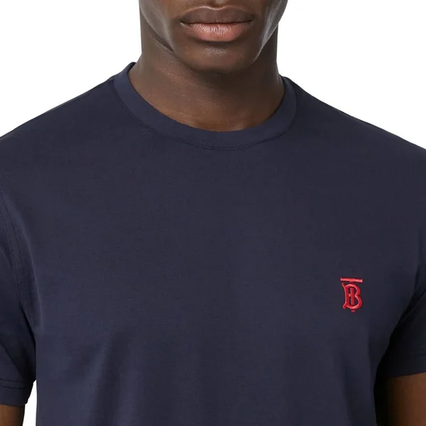 Burberry Monogram Motif Cotton T-Shirt - Size: XXS, Navy