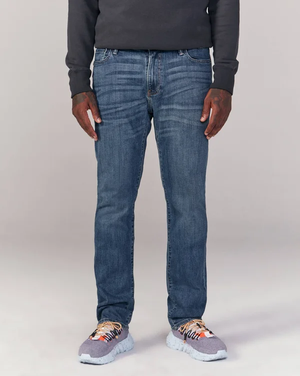 Men's Straight Jeans in Medium Wash - Size 29 x 30, Abercrombie & Fitch