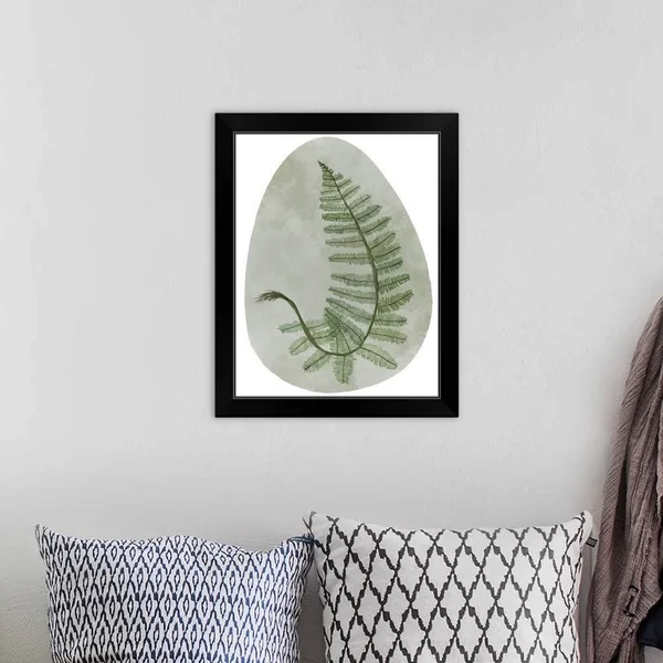 Icy Forest II, Black Framed Wall Art, 16x20, Great Big Canvas
