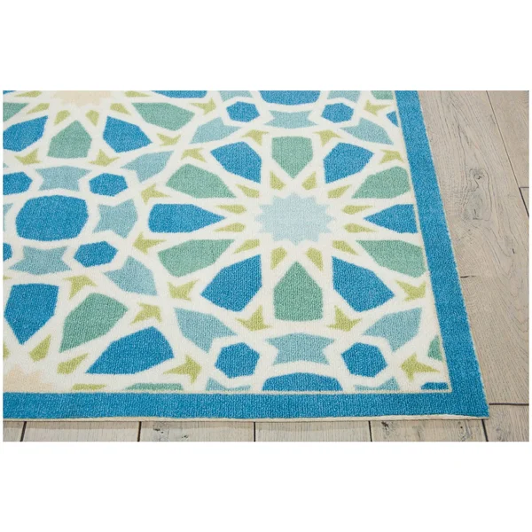 Nourison 10& x 13& Waverly Sun & Shade Porcelain Rectangle Area Rug