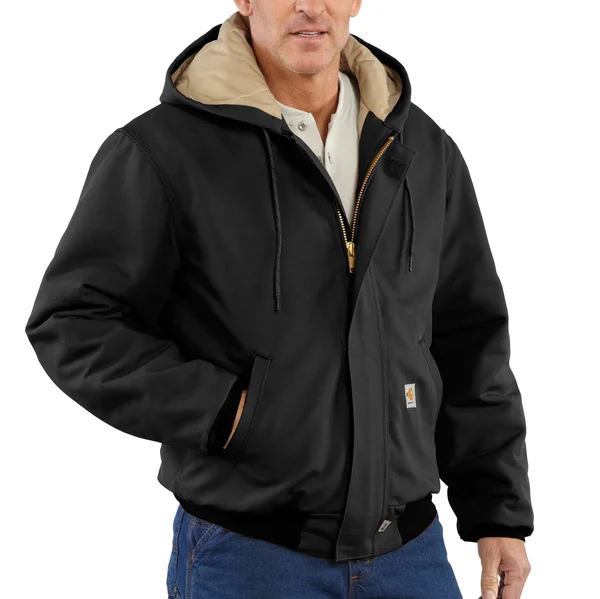 Carhartt Men's Black Flame-Resistant Duck Active Jacket