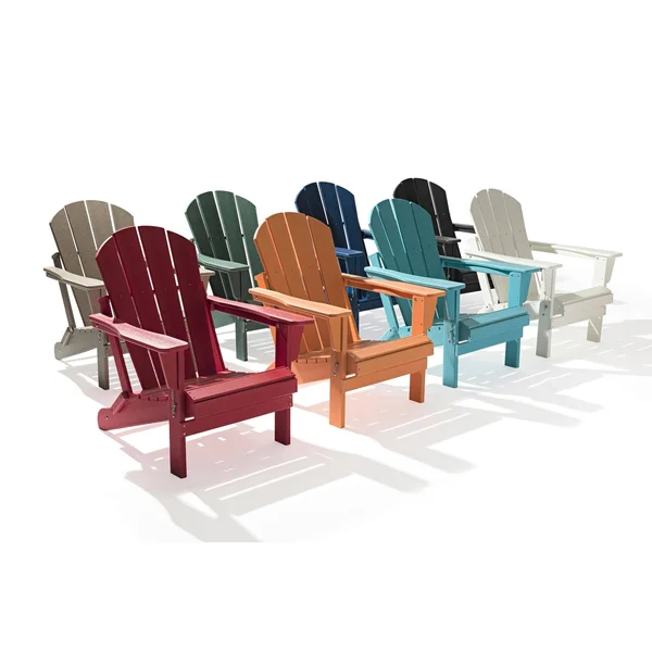 Laguna Folding Adirondack Chair (Set of 2) - Pacific Blue