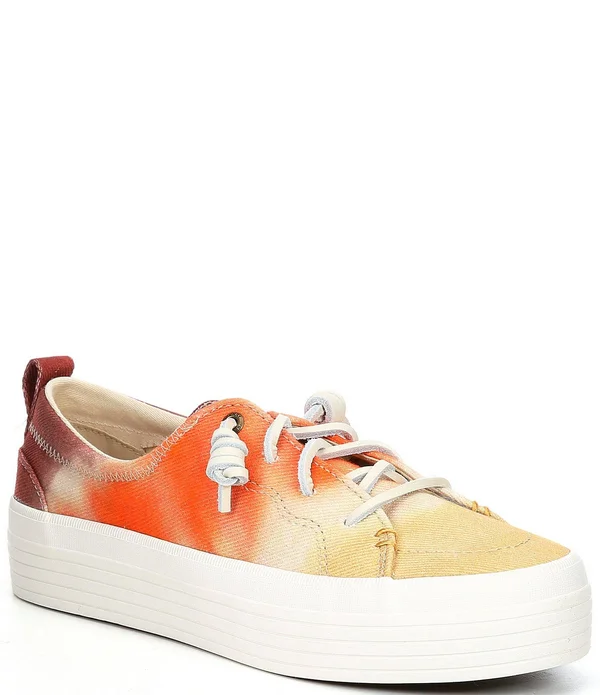 Sperry Women's Crest Vibe Tie-Dye Platform Sneakers - 8.5M