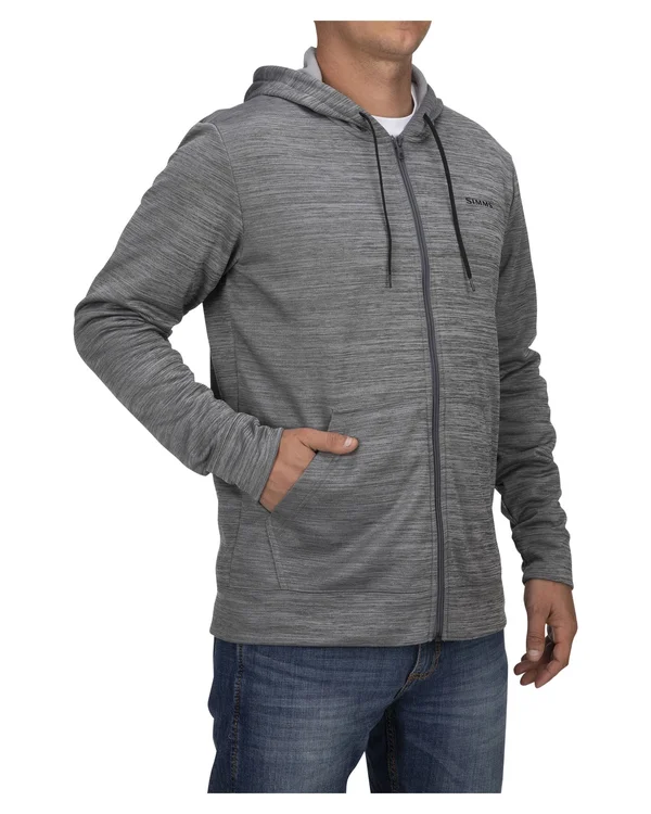 Simms Challenger Full-Zip Hoody - Carbon Heather, L