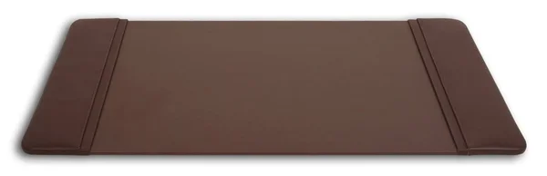 Dacasso Chocolate Brown Leather 25.5 x 17.25 Side Rails Desk Pad