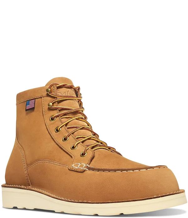 Danner Bull Run Moc Toe 6x22 8 Men's Wheat