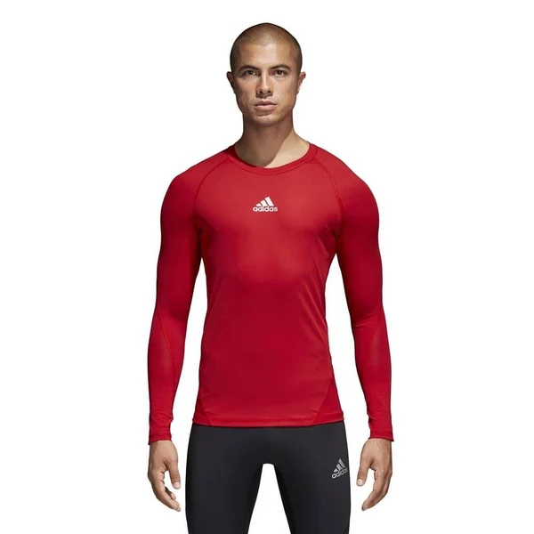 Adidas Long Sleeves Shirt Alphaskin-Red