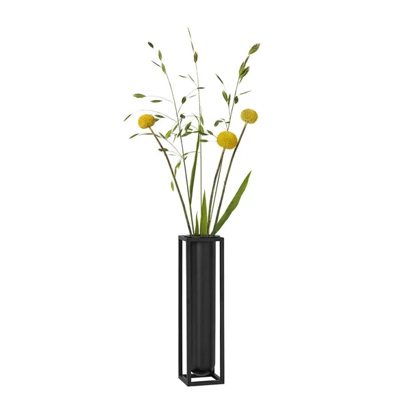 by Lassen - Flora Kubus Vase - Black