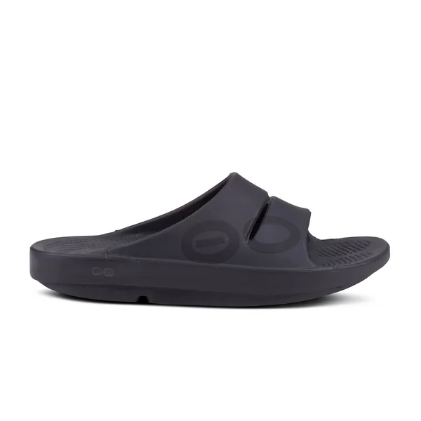 OOFOS OOahh Sport Matte Black Unisex Slide 3