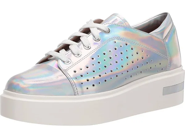Women's Linea Paolo Kendra Platform Sneaker - Size 5 M - Metallic