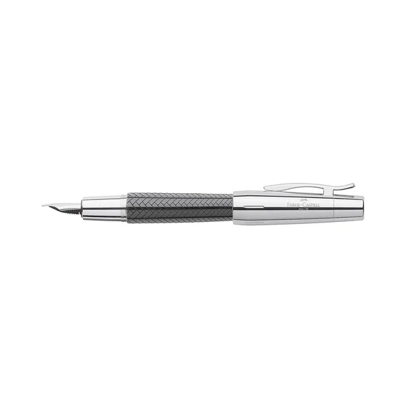 Faber-Castell E-Motion Fountain Pen Parquet Black Fine