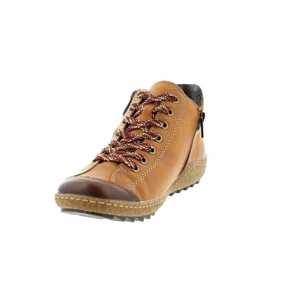 Rieker L7516-24 Tan 37 EU Womens Ankle Boots