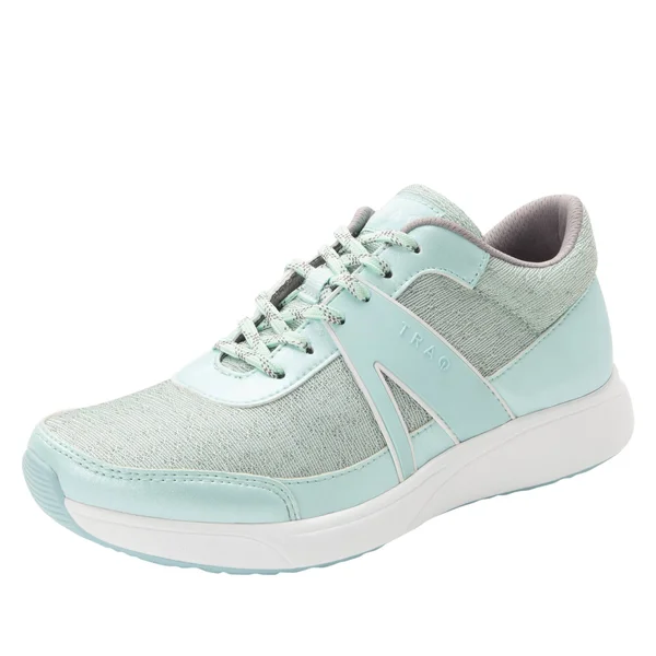 Alegria by PG Lite Women's Traq Qarma Sneaker, Size: 36, Mint Dew Mesh