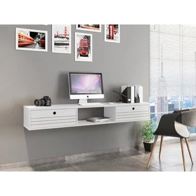 Barry Floating Desk Color: White