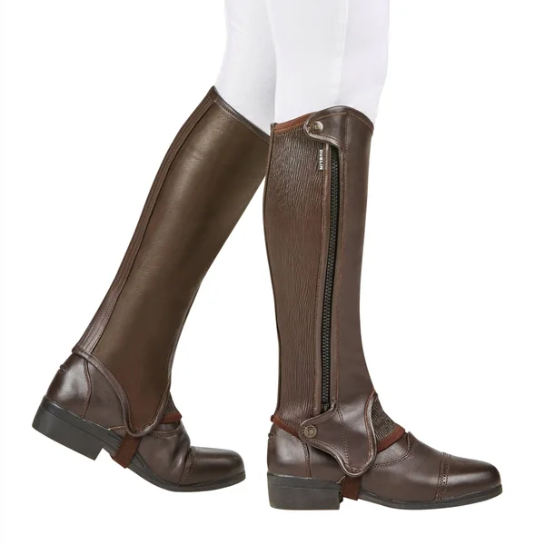 Dublin Evolution Side Zip Half Chaps - Black