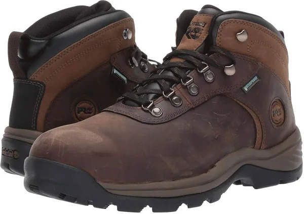 Timberland Pro Men's Flume Mid Waterproof Steel Toe Work Boots - Brown