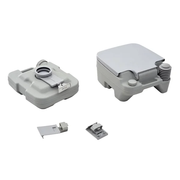 HomCom 2.8 Gallon (10L) Portable Camping Toilet - Gray