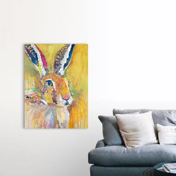Harriet The Hare - Canvas Wall Art, 36x48, Great Big Canvas