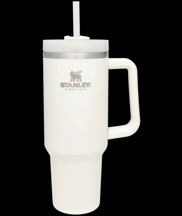 Adventure Quencher Travel Tumbler - 40 oz, Stanley Cream