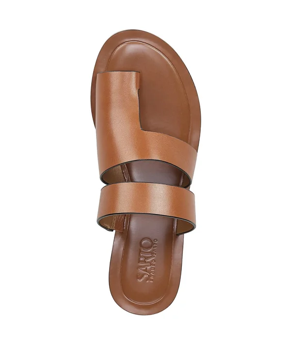 Sarto by Franco Sarto Women's Trixie Slide Sandal - Size: 5, Brown Vachetta Leather