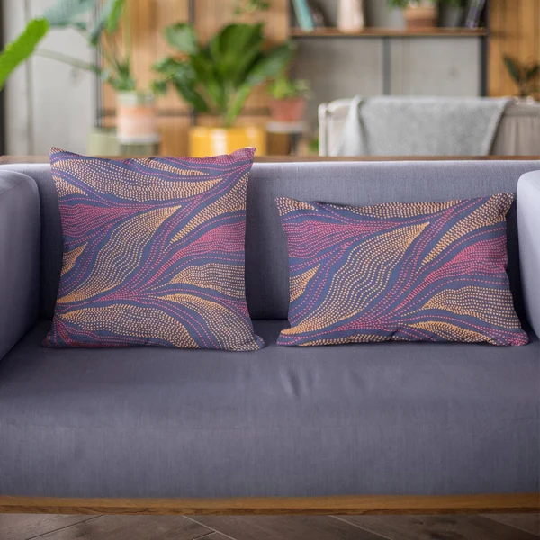 Plutus 24x22 x 24x22 Leafs Floral Luxury Throw Pillow in Multi-Color