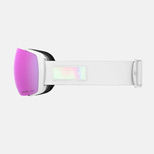 Giro Contact Adult Snow Goggle - White Iridescent Strap with Vivid Pink/Vivid Infrared Lenses