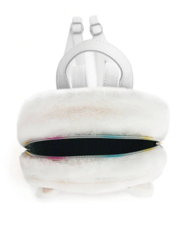 OMG! Accessories Queen Miss Gwen Plush Unicorn Mini Backpack - White