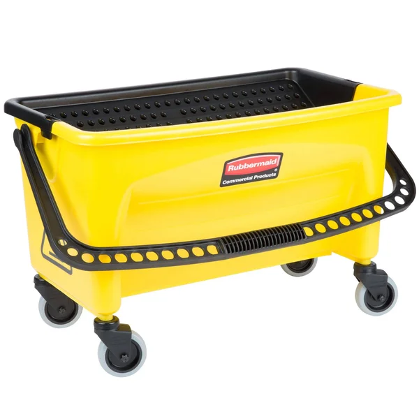 Rubbermaid HYGEN Press Wring Bucket for Microfiber Flat Mops - Yellow